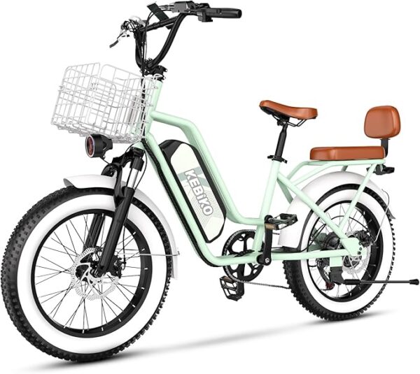 Electric Bike, 48V 20AH Large Removable Battery, 80+Miles Max,30+MPH, 1000W