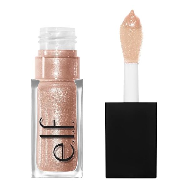 e.l.f. Glow Reviver Lip Oil, Nourishing and Hydrating with High-Shine Glimmer Finish & Sheer Wash