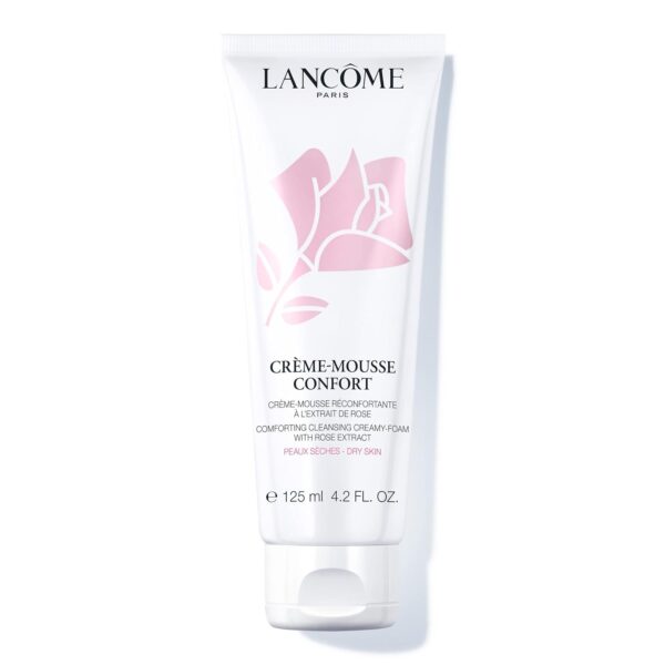 Créme Mousse Confort Foaming Facial Cleanser - Comforting Cream Cleanser & Makeup Remover - With Rosehip Oil - 4.2 Fl Oz