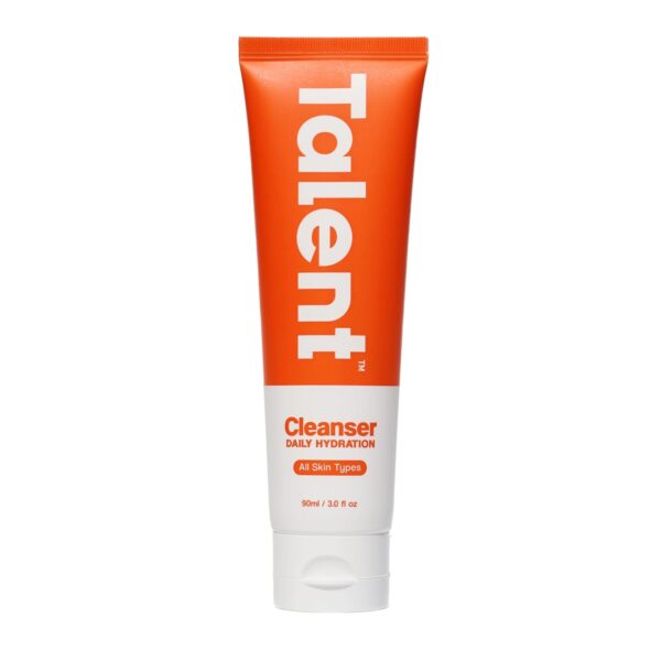 Talent Men’s Daily Hydration Cleanser, Fragrance-Free, Non-Stripping Face Wash with Antioxidants,
